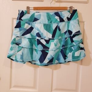 ID Ideology Plus Size Printed Flounce Skort - Size Large